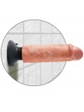 KING COCK - 6"- 15.24 CM VIBRATING COCK FLESH 603912737691 package