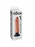 KING COCK - 6"- 15.24 CM VIBRATING COCK FLESH 603912737691 toy