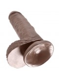 KING COCK 7" COCK BROWN WITH BALLS 17.8 CM 603912350227 package