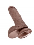 KING COCK 8" COCK BROWN WITH BALLS 20.3 CM 603912350241 package