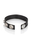 LEATHER 3 SNAP RING BLACK 0716770004529 image