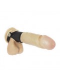 Leather Cock Ring With Button 8718924227817