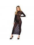 LONG SLEEVE LONG DRESS BLACK ONE SIZE 714718530918 review