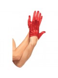 MINI CROPPED RED SATIN GLOVES 0714718426198