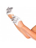 MINI CROPPED WHITE SATIN GLOVES 0714718426181