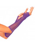 PURPLE TRIANGLE NET FINGERLESS GLOVES 0714718484273