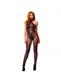 Leg Avenue Seamless Halter Body Stocking Black UK 8 to 14 714718513775