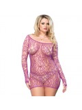 Leg Avenue Web Net Mini Dress Purple UK 16 to 18 714718500690