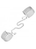 MAGNIFIQUE METALLIC CHAIN HANDCUFFS / BRACELETS SILVER 8436562010973