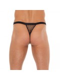 Mens Black G-String With Black Net Pouch 8718924223550 toy