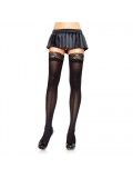 Nylon Thigh Highs w. Lace Top 714718006772