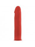 OUCH DELUXE STRAP ON SILICONE DELUXE RED  20.5  CM photo 8714273301628
