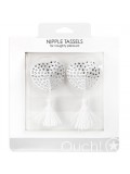 HEART NIPPLE TASSELS OUCH! NIPPLE COVERS WHITE toy
