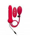 OUCH INFLATABLE VIBRATING PLUG ANAL SILICONE RED 8714273786043