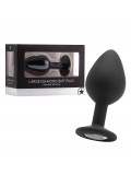 LARGE DIAMOND BUTT PLUG BLACK toy