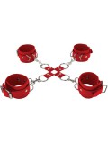 OUCH LEATHER HAND AND LEG CUFFS RED 8714273309457 review