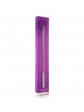 OUCH! LEATHER CIRCLE TIPPED METAL CROP PURPLE toy