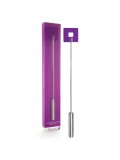 OUCH! LEATHER SQUARE TIPPED METAL CROP PURPLE photo