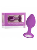 REGULAR DIAMOND BUTT PLUG PURPLE toy