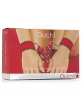 OUCH VELCRO HAND AND LEG CUFFS RED 8714273309556 image