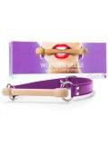 WOODEN BRIDLE GAG PURPLE toy
