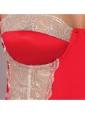 PASSION LORAINE CHEMISE & THONG RED L/XL toy 5908305930808