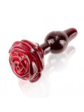 Icicles No. 76 Glass Rose Butt Plug 603912747508