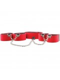 REVERSIBLE COLLAR/WRIST ANKLE CUFFS - RED 8714273786739
