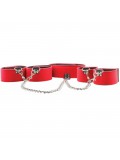 REVERSIBLE COLLAR/WRIST ANKLE CUFFS - RED 8714273786739