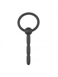 Ribbed Hollow Silicone Penis Plug 8719497662494