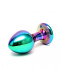 Sensual Multi Coloured Glass Melany Anal Dildo 8718924236147 toy