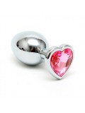 Small Butt Plug With Heart Shaped Crystal 8718924236185