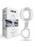 SONO N47 COCK AND TESTICLE RING CLEAR toy