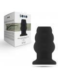SONO N50 MEDIUM HOLLOW TUNNEL BUTT PLUG BLACK toy