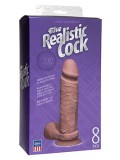 THE REALISTIC COCK UR3 8 INCH BROWN 0782421014322 toy