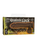 THE REALISTIC COCK VIBR 6'' BLACK 0782421014346 toy