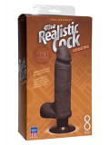 THE REALISTIC COCK VIBR 8'' BLACK 0782421014353 toy