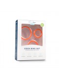 Three Size Cockring Set - Orange 8718627527436 toy