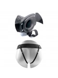 REAL RAPTURE AIR FEELING 8' HOLLOW VIBRATING STRAP-ON WITH SCROTUM BLACK photo