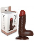 REAL RAPTURE WATER SENSATIONS REALISTIC DILDO 6'' BLACK