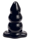 TRIPLE RIPPLE BUTT PLUG BLACK L 0782421113803
