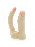 Vac-U-Lock Natural Double Penetrator Attachment 0782421153809