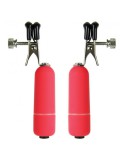 VIBRATING NIPPLE CLAMPS RED 8714273309051