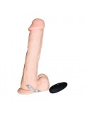 Vibrating Realistic Cock - 11 inch With Scrotum 8714273070838